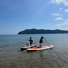琵琶湖でSUP友達DOG SUP友達募集