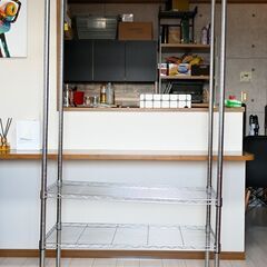 【受付終了】スチールラック「一人暮らしの方、追加収納が欲しい方に...