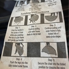 カリフォルニア製折り畳み式リラックスチェアの画像