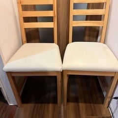 IKEAダイニングチェア2脚セットの画像