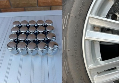  決まりました　デリカD5 225/70R16スタッドレスタイヤ+アルミホイル