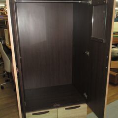 R467 国産 モダンワードローブ、クローゼット、幅80cm Used・美品の画像