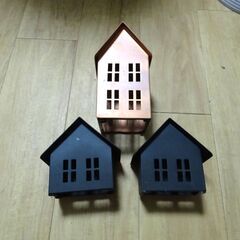 IKEA イケアの家型オブジェ　3個