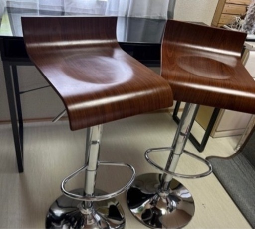 カウンターチェア 2脚セット家具 椅子 ハイチェア