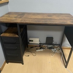 PCデスク ゲーミングデスク 収納付き