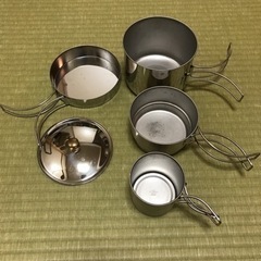 キャンプ　スタッキングクッカー　ステンレス