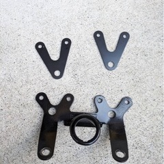 バイク用 スピードメーター タコメーター 取り付けステーのセットの画像
