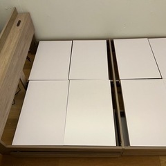 家具 ベッド マットレス付き　ダブルベッドの画像
