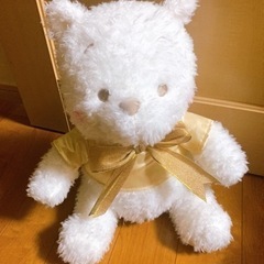 [お相手決まりました]ホワイトプーさんぬいぐるみ