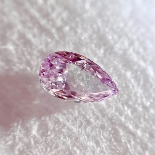 レア 天然ピンクダイヤモンド Fancy light pink purple
