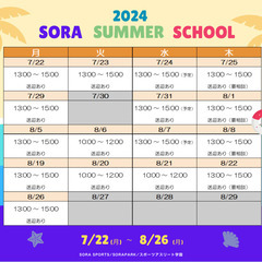SORA SUMMERSCHOOL（体操・学習・ICT（プログラミング）・体験活動の2時間！）SORASPORTSの画像