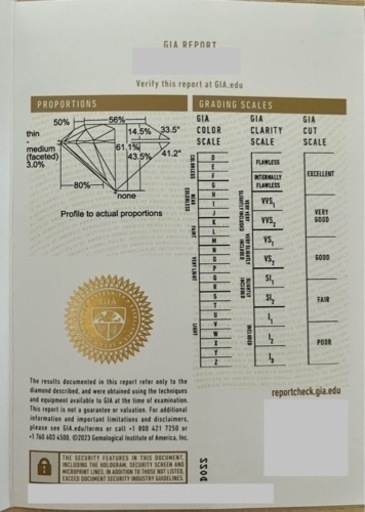 D IF 3EX 天然ダイヤモンド0.4ct CGL GIA type2A