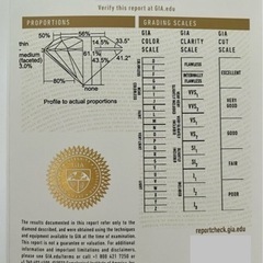 D IF 3EX 天然ダイヤモンド0.4ct CGL GIA type2Aの画像