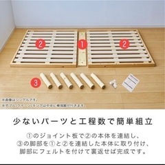 家具 ベッド セミシングルショートベッド マットレス付の画像