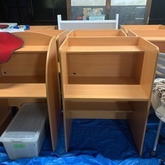 ブースデスク　10台セット勉強机　キャレルデスク　美品の画像