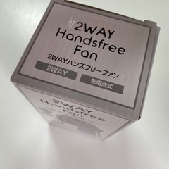 【新品】扇風機　卓上&首掛けの画像