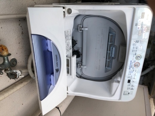 シャープ洗濯機　7月27日にお取りに来てください