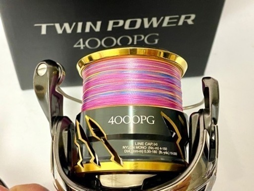 ❌★商談中★価格交渉ok　SHIMANO（ﾌﾙOH済）　ツインパワー4000PG【委託品】
