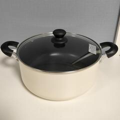 美品アイリスオーヤマIH両手鍋28cm 生活雑貨 調理器具