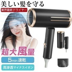 ヘヤドライヤー   マイナスイオン　57℃恒温サロン級  3段階...