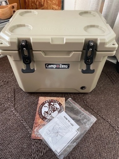 キャンプゼロ 20Lクーラーボックス ロトモールド ベージュ Camp-Zero