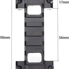 ★1,200円★レールマウント★アルミ合金★MP5/G3対応 20mm★新品/未使用品★の画像