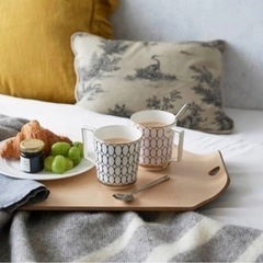 新品未使用★WEDGWOOD(ウェッジウッド)ルネッサンス ゴールド ペアマグ (ピンク・ブルー)の画像