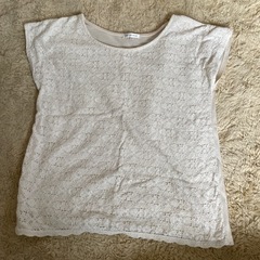 美品【グラシア】レースカットソーM
