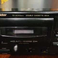 ビクター  ダブル カセットデッキ 家電 オーディオの画像
