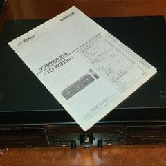 ビクター  ダブル カセットデッキ 家電 オーディオの画像