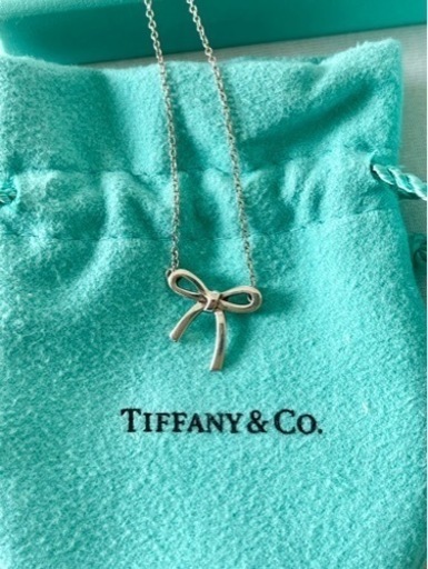 【美品】 TIFFANY&Co. ティファニー　ネックレス ボウ リボンモチーフ