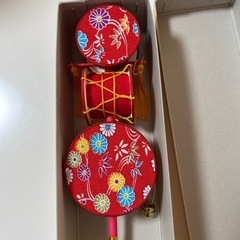 【新品未使用】　おもちゃ　でんでん太鼓の画像