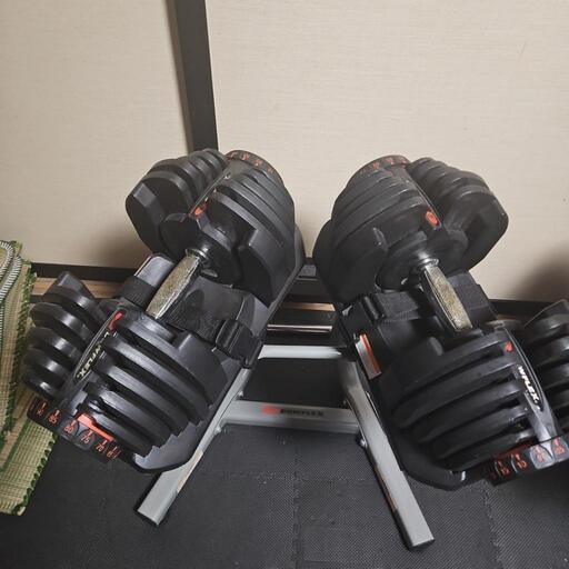 BOWFLEXボウフレックス可変式ダンベル41Kg×2+専用台付き
