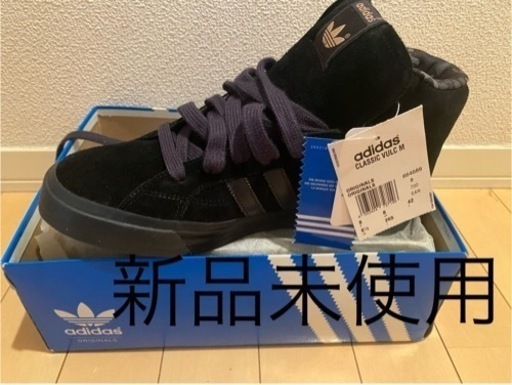 adidas アディダス　ハイカットスニーカー/US8.5/BLK/スウェード/664688/柄/26.5