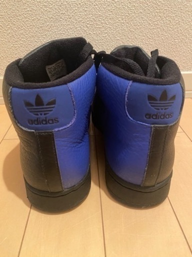 ADIDAS アディダス　プロモデル PRO MODEL　反転カラー　黒青 26.0