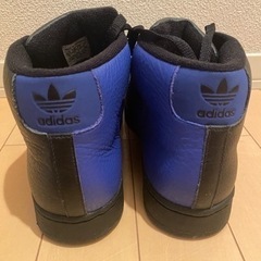 ADIDAS アディダス　プロモデル PRO MODEL　反転カラー　黒青 26.0の画像