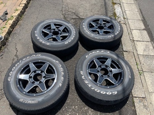 タイヤ交換にどうですか？　ハイエース　タイヤ（ホワイトレター195/80R15）　ホイール　セット