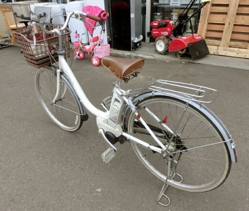 電動アシスト自転車 26インチ ヤマハ new PAS シティサイクル 鍵付き カゴ付き Ni-MHバッテリー B3E0････ ニュ