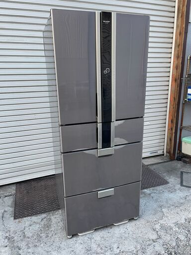 ★動作〇 保証有★ 冷蔵庫 シャープ SJ-HD46P -S 463L 6ドア W685xD693xH1720mm 2008年製 冷凍冷蔵庫 SHARP うるおい気流 フレンチドア