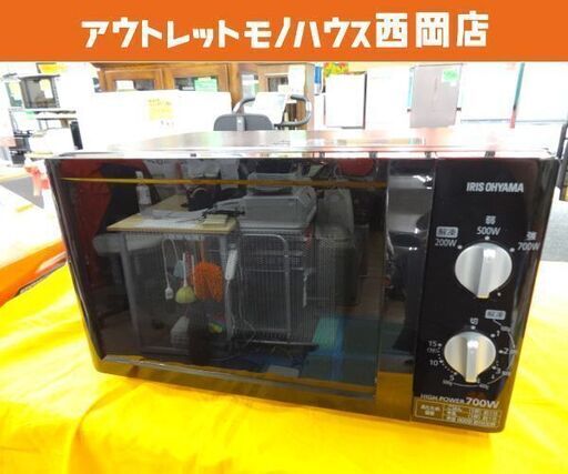 アイリスオーヤマ 電子レンジ PMB-T176-6-B 2022年製 60Hz専用 ブラック ターンテーブル IRIS OHYAMA  西岡店