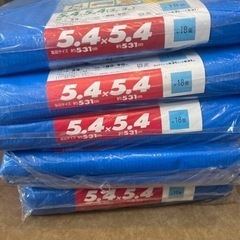 【バラ売り可】ブルーシート5.4×5.4 厚手タイプの画像