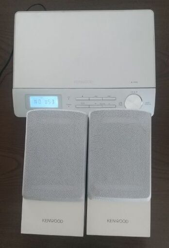 値下げしました　KENWOOD RD-MEA3-W ミニコンポ リモコンあり  スピーカー