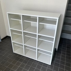 【無料】靴箱 シューズボックス オフィス用家具 2セット　 