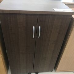 ★ジモティ割あり★  キャスター付きシューズボックス ダークブラ...