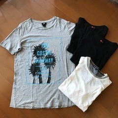 H＆M、Hanes等 メンズ Tシャツ 4枚セット