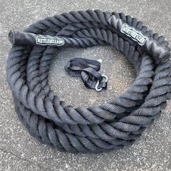 ケトルベル魂 バトルロープ 38mm 9m アンカーストラップ付き