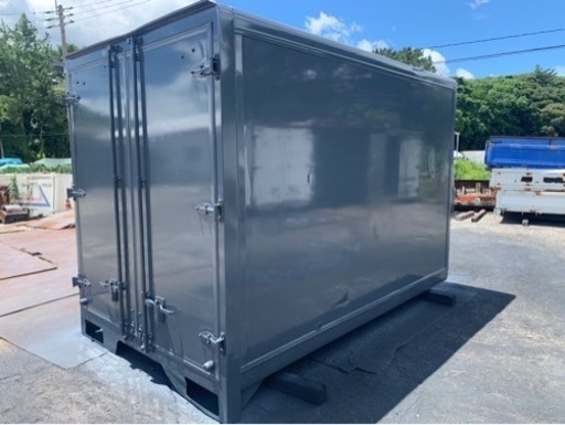 No.856 保冷バン 2ｔ 車  アルミ 箱 バイク 倉庫 トラック コンテナ 米 保管庫 物置 DIY