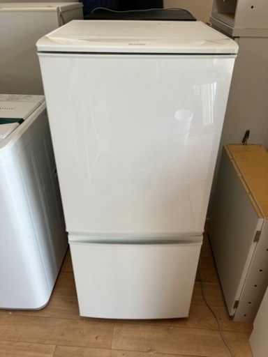 【引取】SHARP シャープ 冷凍冷蔵庫 SJ-D14B-W 137L 2016年製 動作確認済み