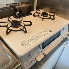 パロマ プロパン用ガスコンロ2口 ホワイト