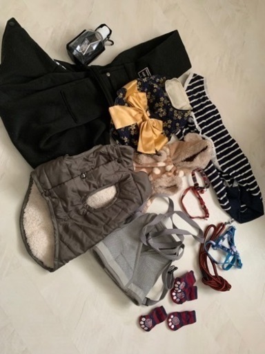 子犬用抱っこ紐、ハーネス、術後服等